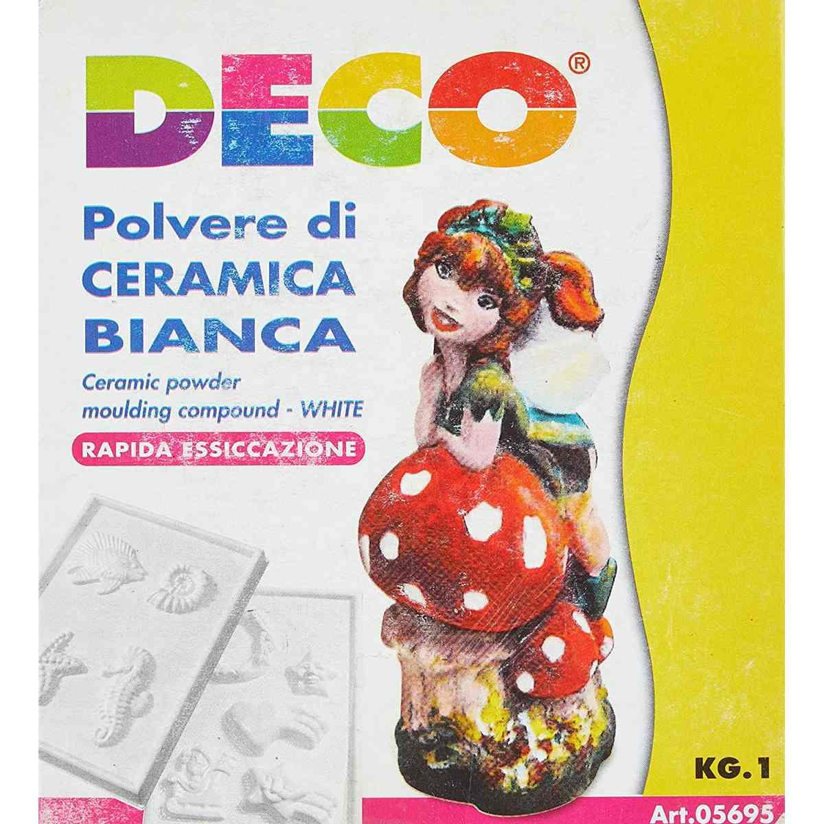 Deco - polvere di ceramica bianca - confezione da kg 1