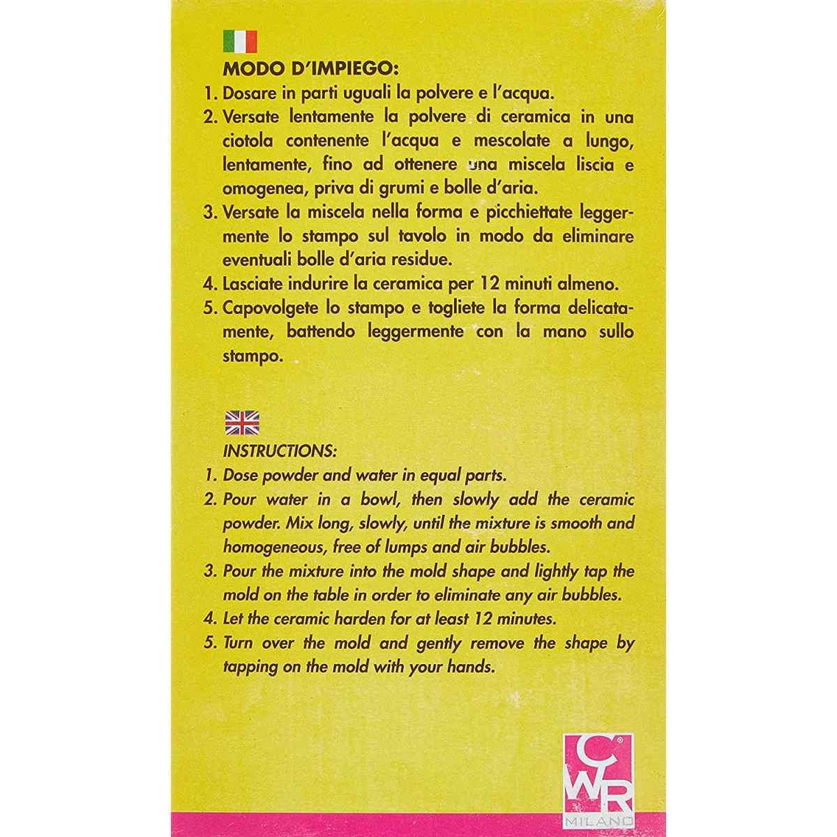 Deco - polvere di ceramica bianca - confezione da kg 1