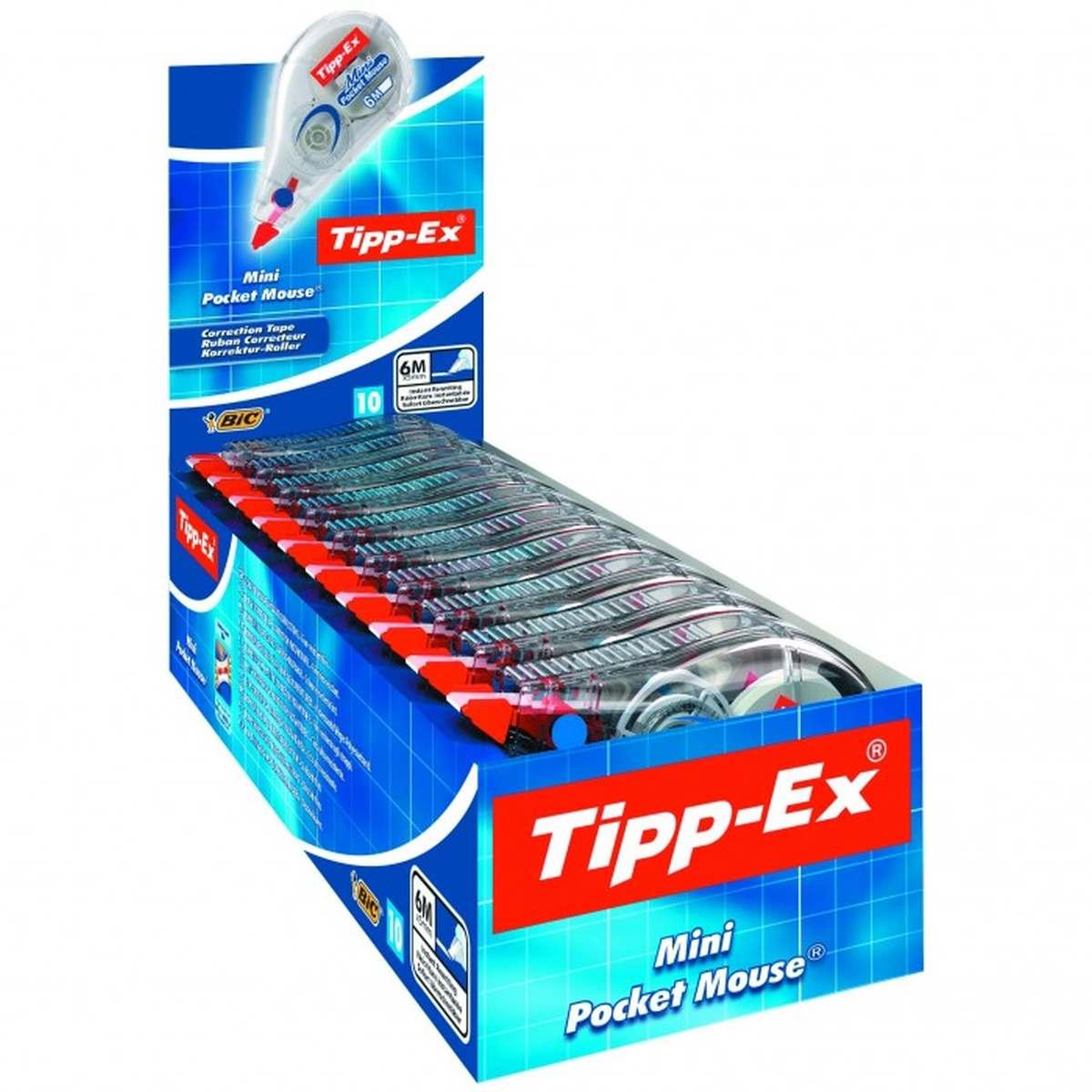 Tipp-ex  mini pocket mouse - correttore a nastro - correzioni istantanee - 5mm x 6 mt
