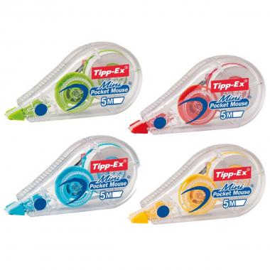 Tipp-ex mini pocket mouse - correttore a nastro - 6 mt x 5 mm