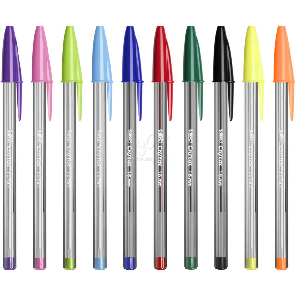 Bic cristal large multi colour - penna a sfera - punta 1,6 mm