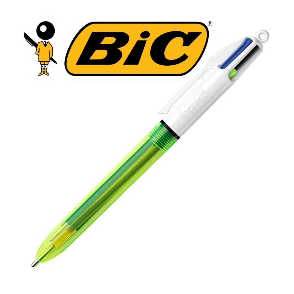 Bic - penna a sfera 4 colours fluo