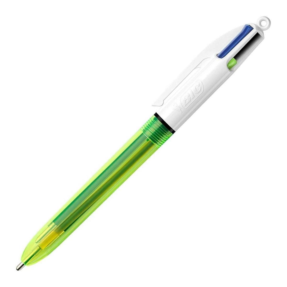 Bic - penna a sfera 4 colours fluo