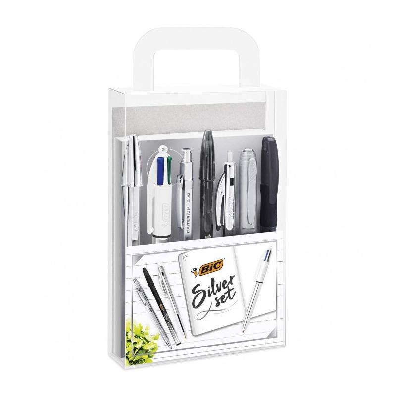 Bic - writing set silver