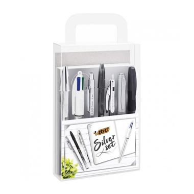 Bic - writing set silver