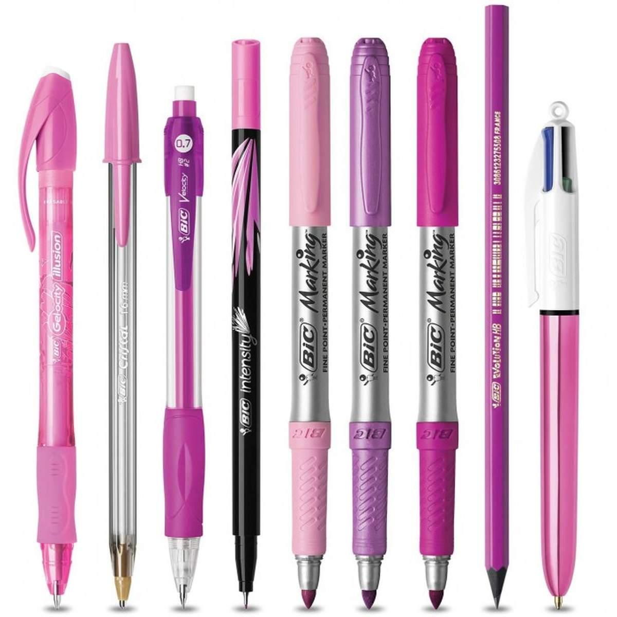 Bic - writing set pink & purple