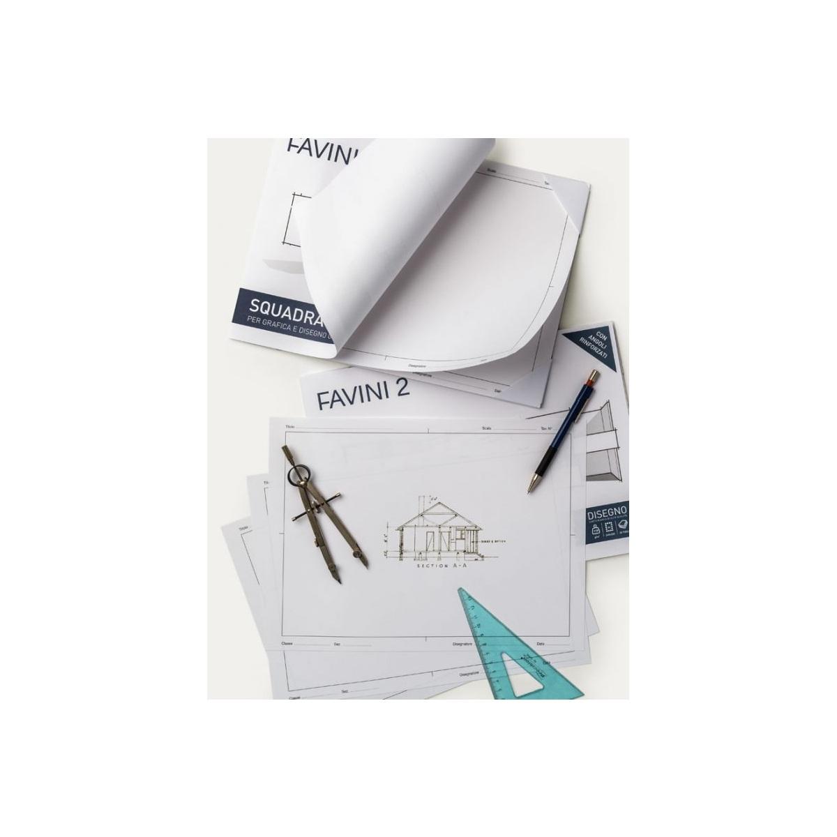 Favini - album favini 2 - liscio - 10 fg - 110 gr - 24 x 33 cm