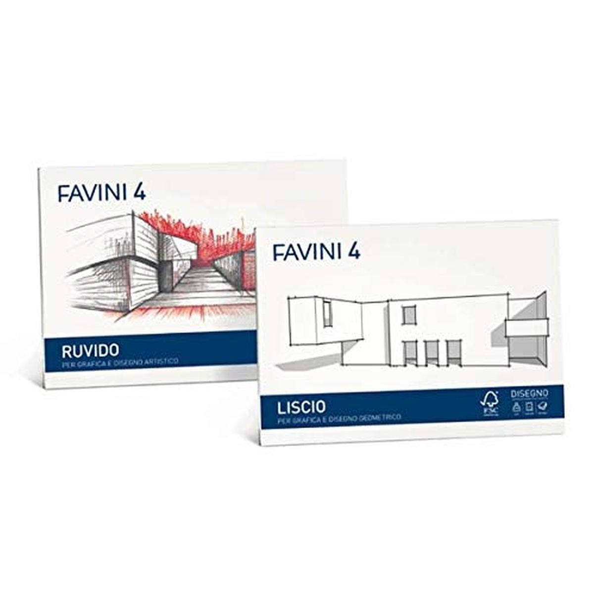 Favini - album cartangoli favini 4 liscio - 20 fg - 220 gr - 33 x 48 cm