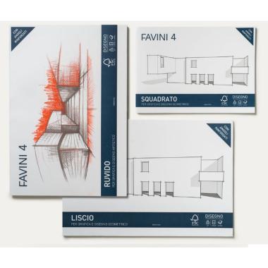 Favini - album cartangoli favini 4 ruvido - 20 fg - 220 gr - 33 x 48 cm