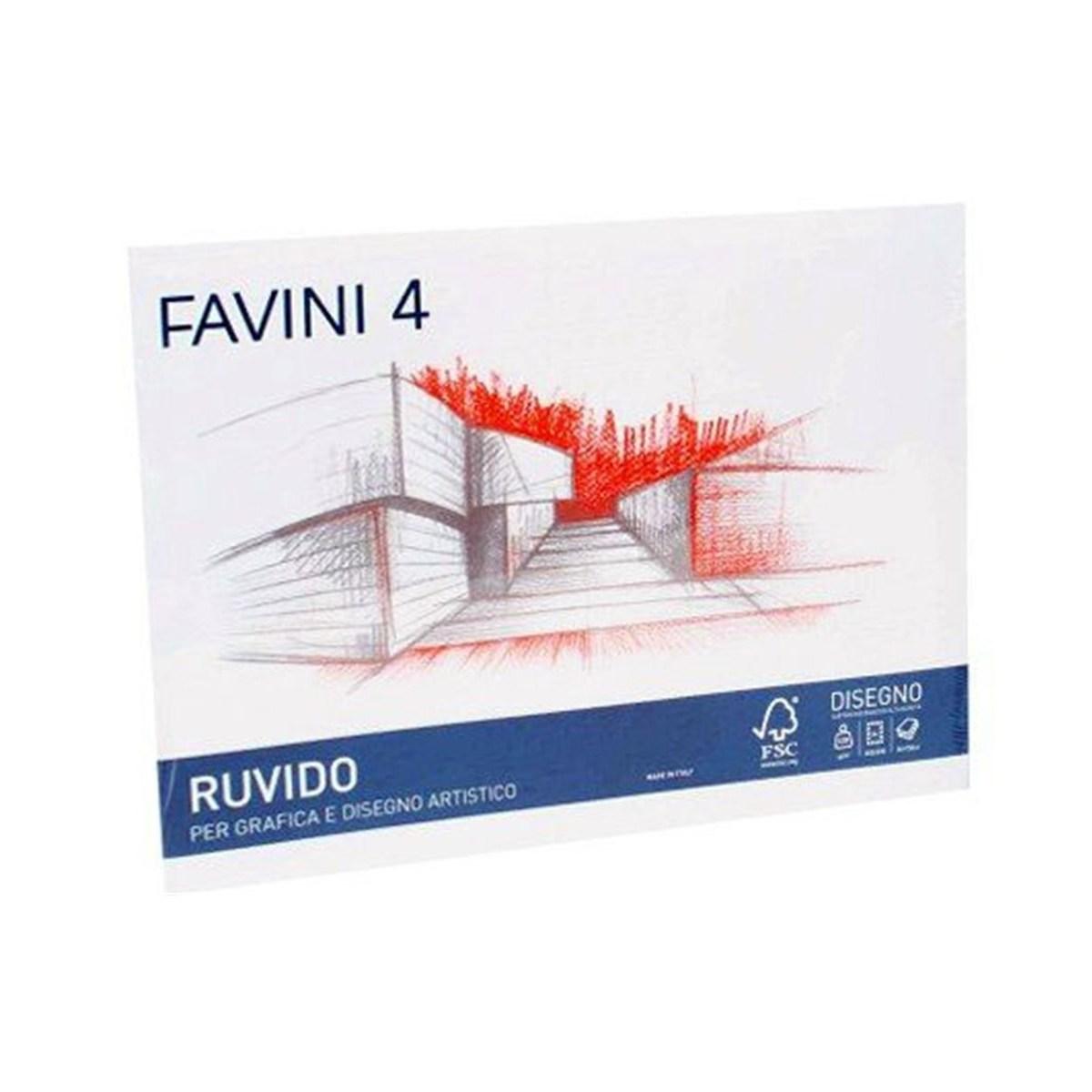 Favini - album cartangoli favini 4 ruvido - 20 fg - 220 gr - 24 x 33 cm