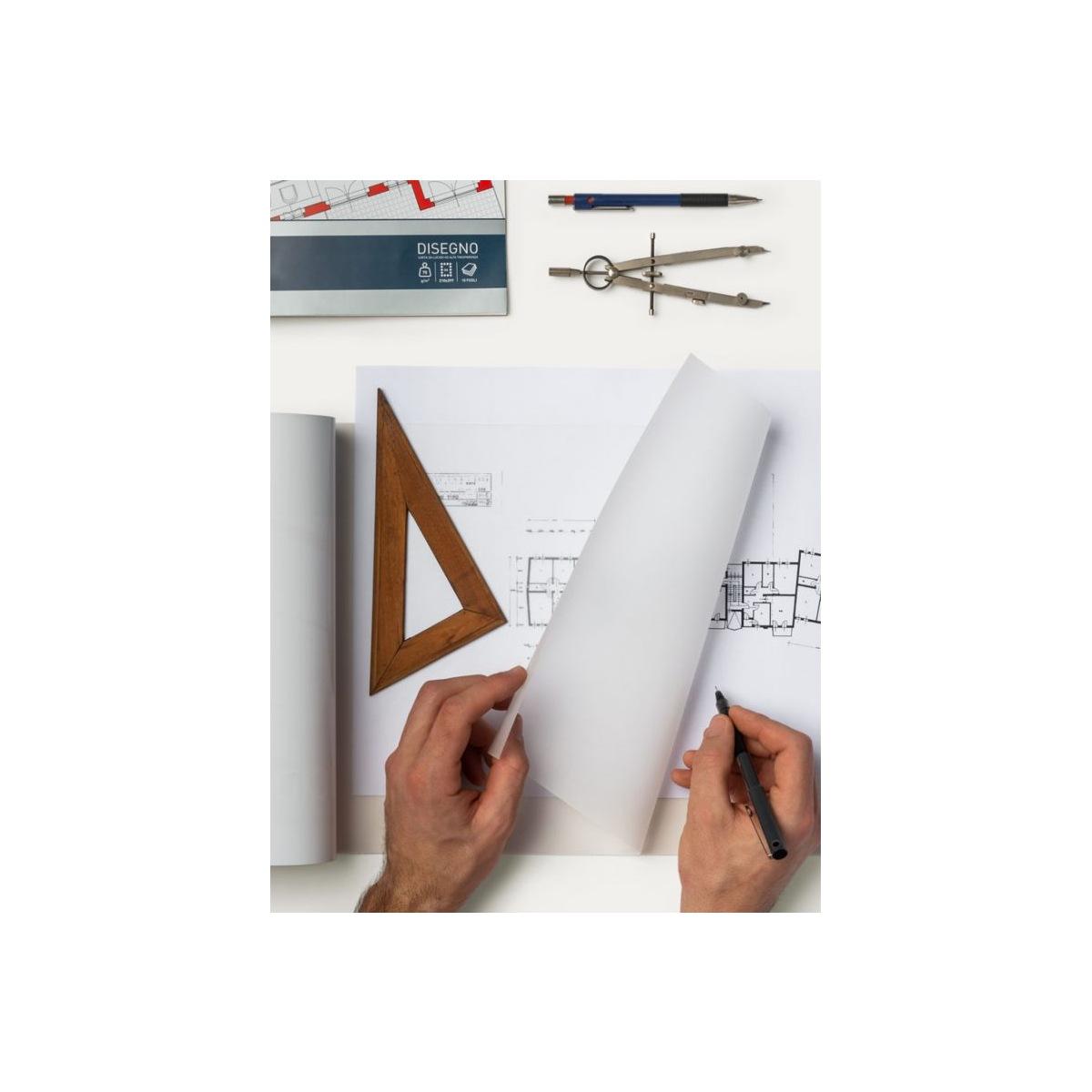 Favini - blocco a4 fogli lucidi - 75 gr - 10 fg