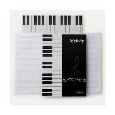 Favini maximusica melody - album musica - a4 - 8 ff - 80 gr