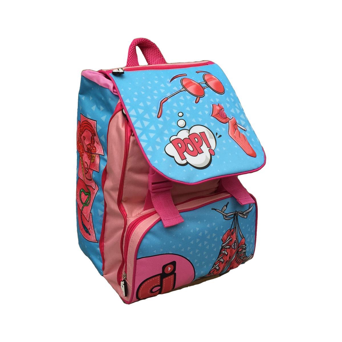 Zaino faccine bambina estensibile - dimensione 40 x 29 x 28 cm