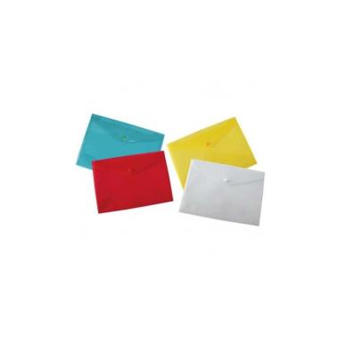 Datazone - busta con bottone formato a4 - trasparente neutro