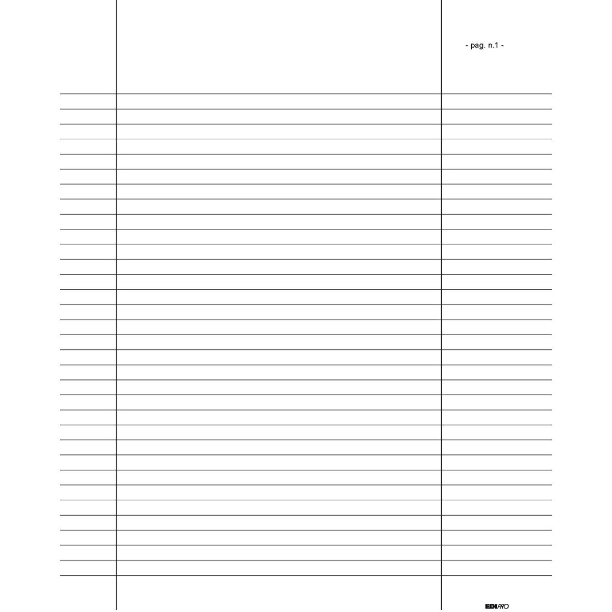 Edipro -  verbale assemblea 92 pagine numerate - formato 31 x 24,5
