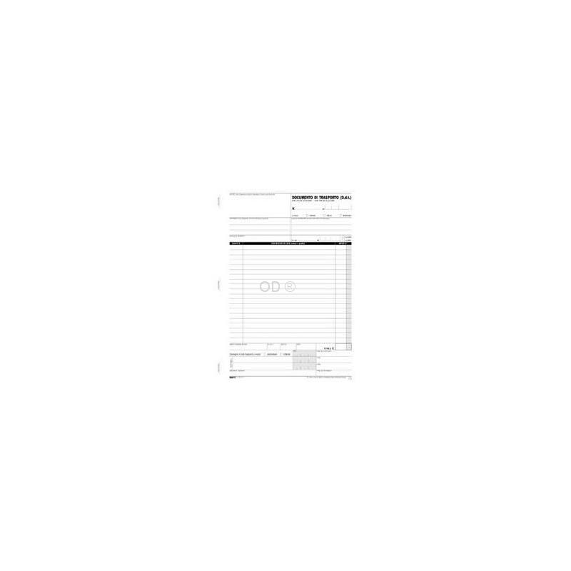 Edipro - blocco documento di trasporto 50 x 3 autoricalcante - formato 22 x 14,8 cm