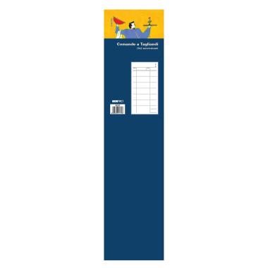 Edipro - blocco comande 7 tagliandi 25 fg x 2 copie autoricalcante - formato 9,9 x 22 cm
