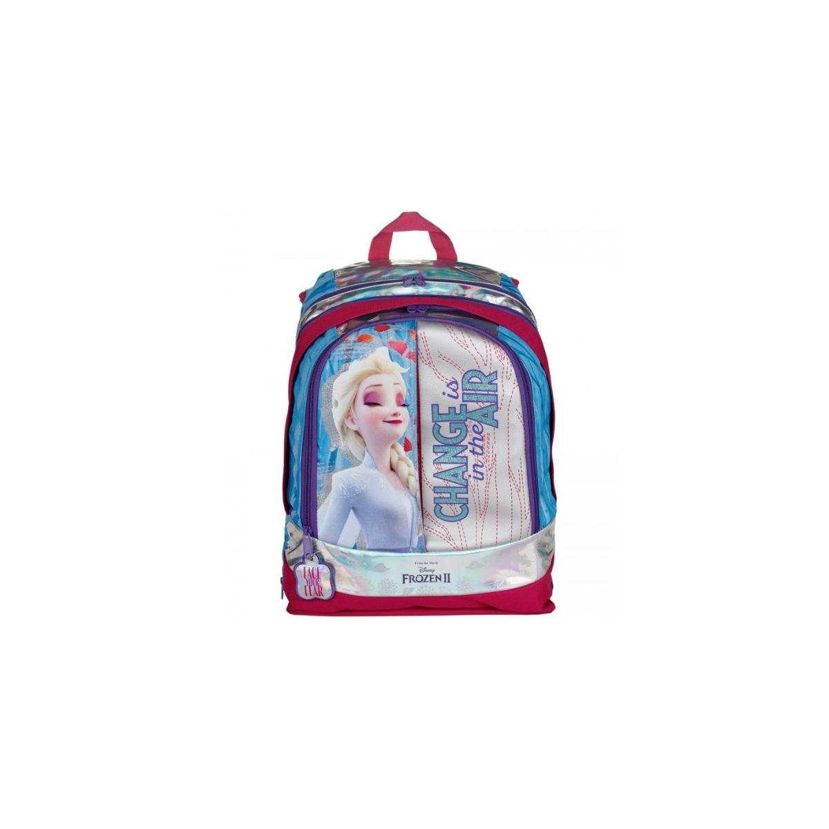 Giochi preziosi - zaino estensibile round frozen 2 con in omaggio una bambola whisper and glow di frozen 2