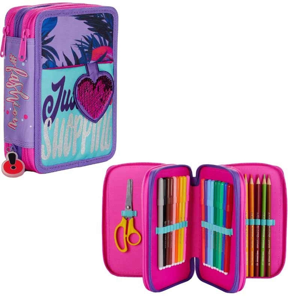 Giochi preziosi - astuccio 3 zip fashion