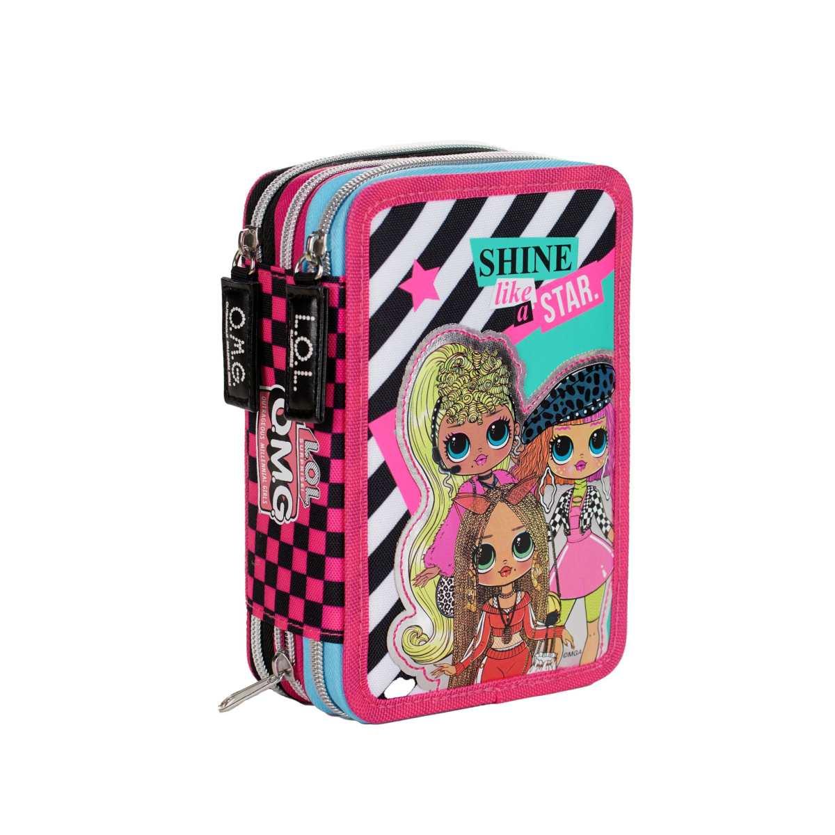 Giochi preziosi - astuccio 3 zip lol surprise! o.m.g.