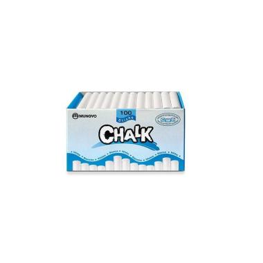 Chalk - gessi tondi - scatola 100 pz - bianchi