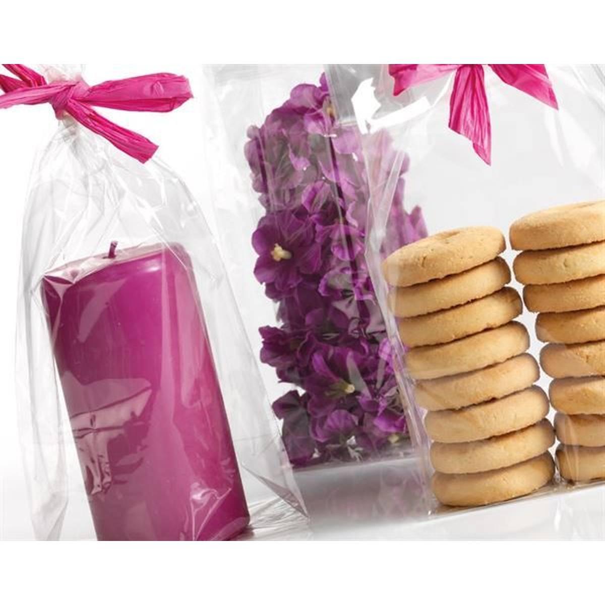 B-pack - buste con fondo quadro e soffietto laterale e fondo rinforzato - formato 12 + 7 x 37 cm - confezione da 50 pz - idonee per alimenti, riciclabili e multiuso