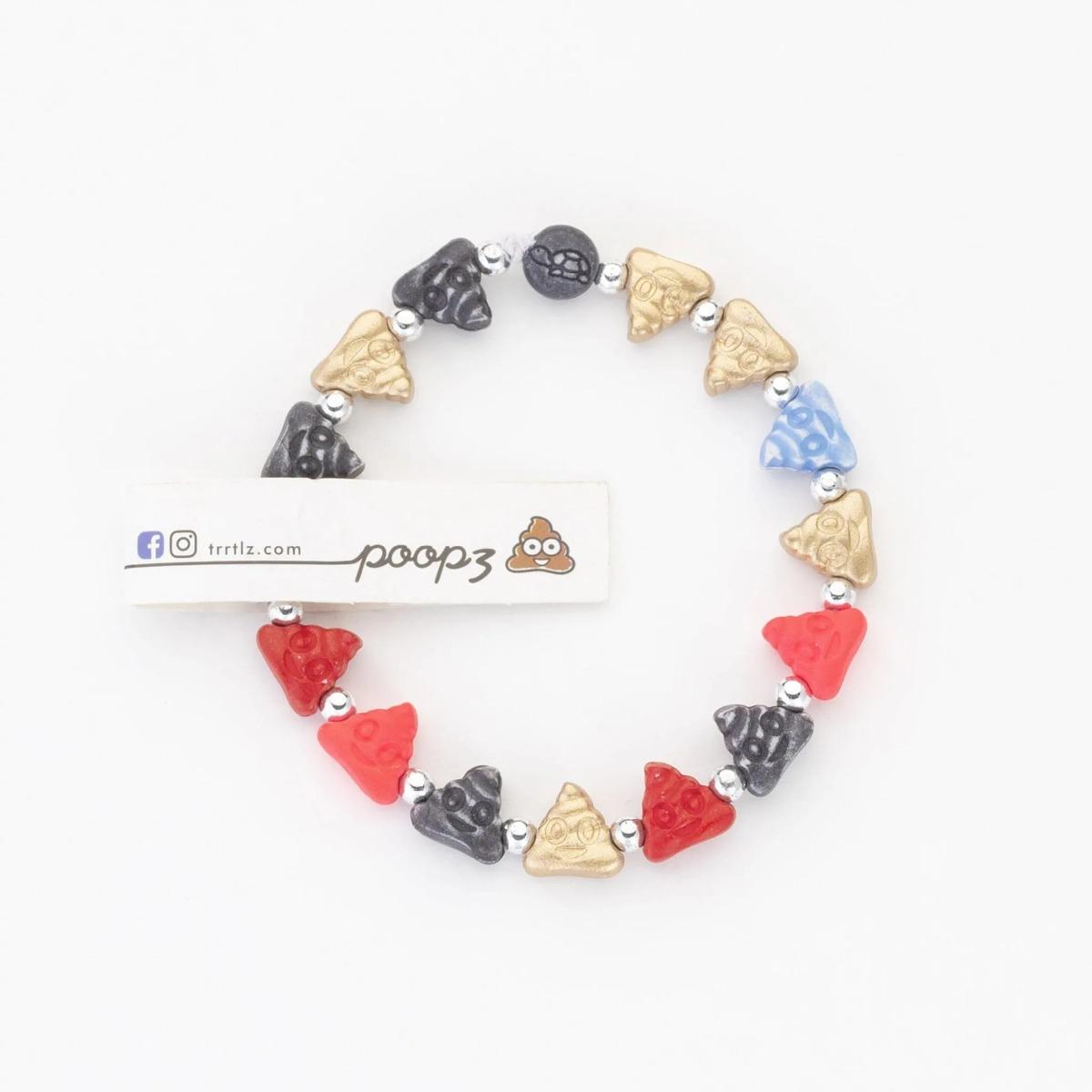 Bracciale in plastica trrtlz poopz