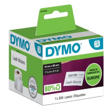 Dymo - rotolo etichette - bianche - 89 x 41 mm - 300 pz