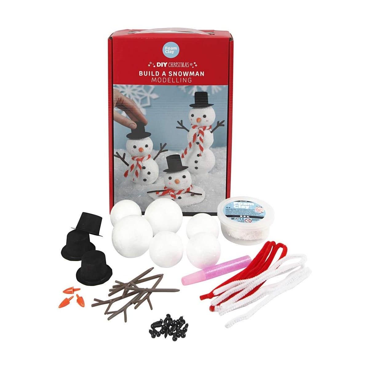 Build a snowman creativ christmas - costruisci un pupazzo di neve, da modellare