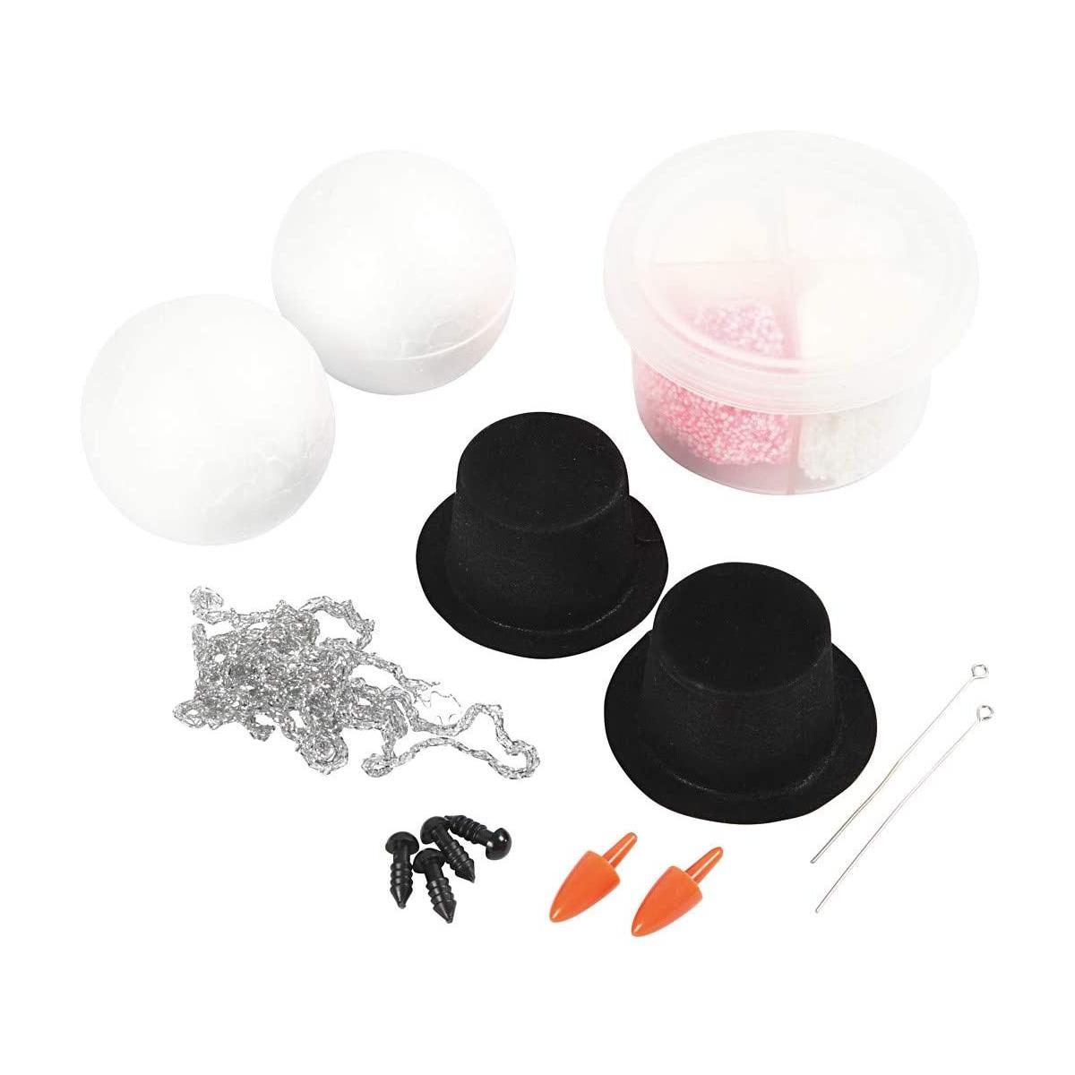 CUTE SNOWMEN CREATIV CHRISTMAS<br />TENERO PUPAZZO DI NEVE, DA MODELLARE, 1 SET