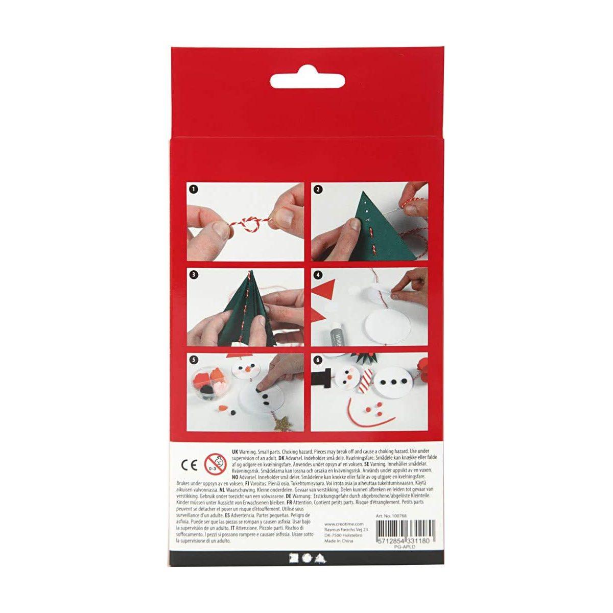 SWIRLING SNOWMEN CREATIV CHRISTMAS<br />PUPAZZO DI NEVE GIREVOLE, CARTONCINO CON DECORAZIONI, 1 SET