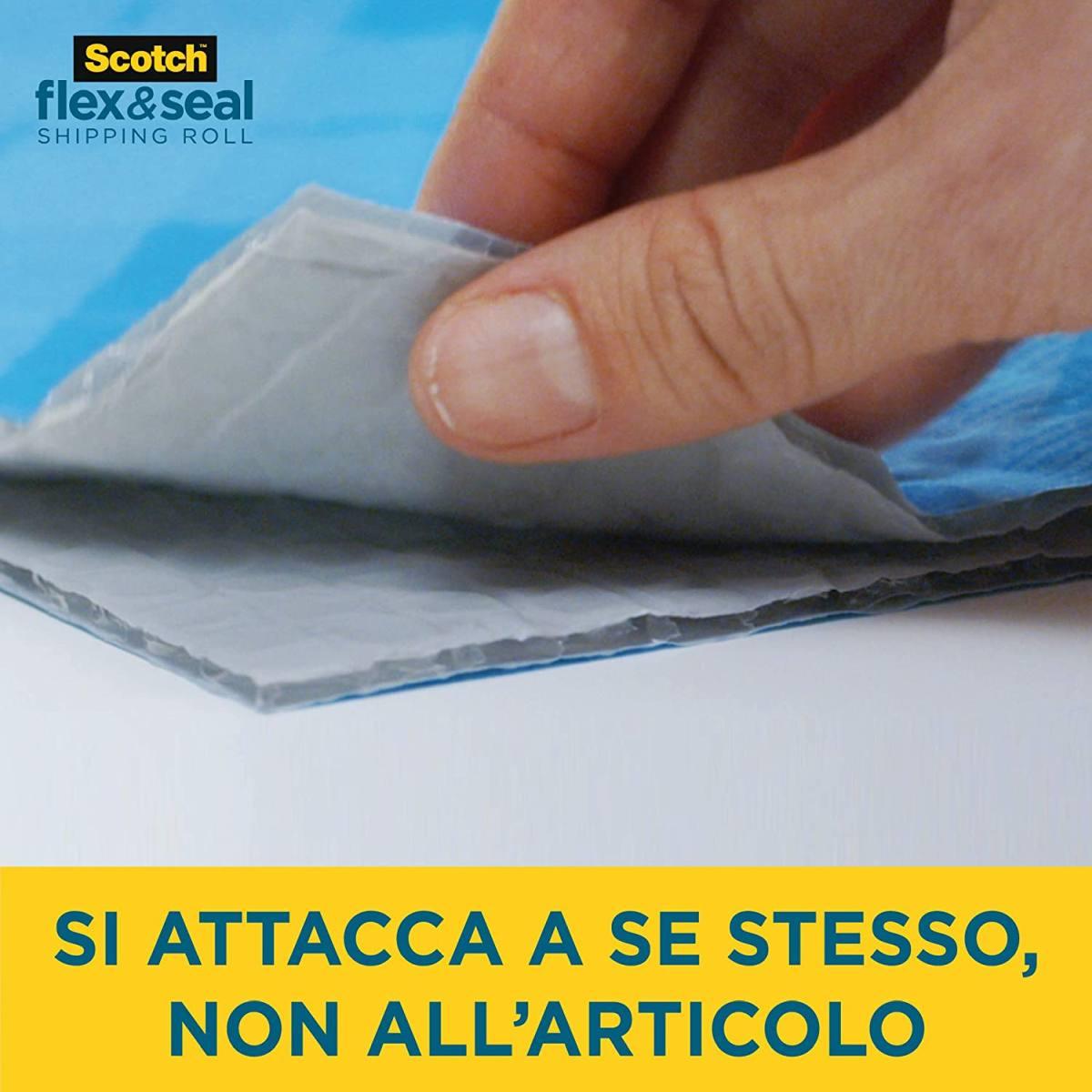 Scotch flex & seal shipping roll - rotolo di spedizione - 38 cm x 3 mt