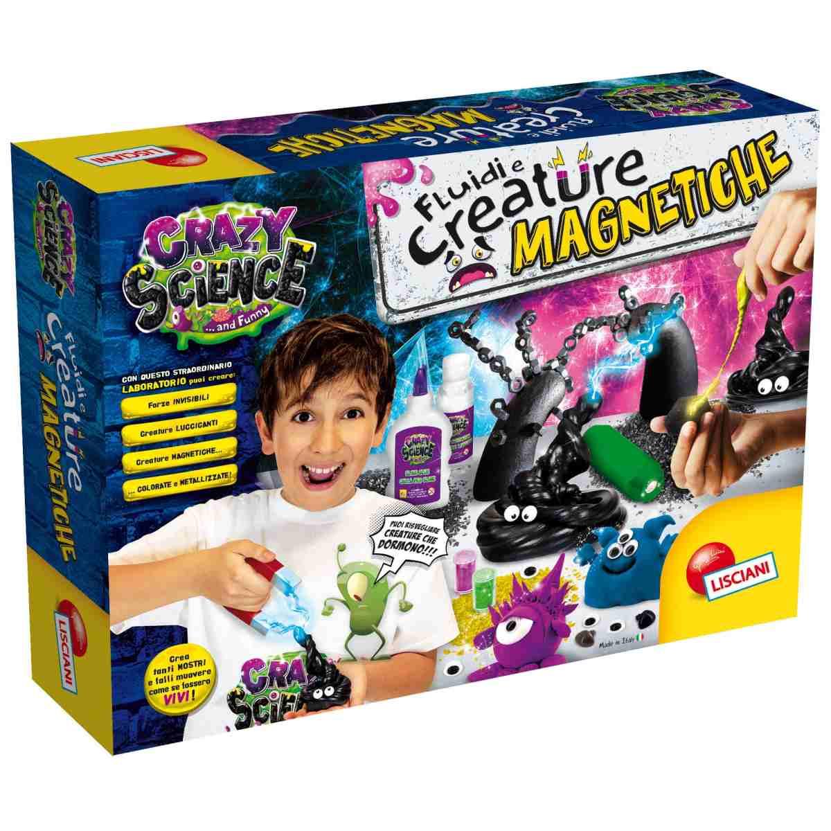 Lisciani giochi - crazy science laboratorio dei fluidi e delle creature magnetiche