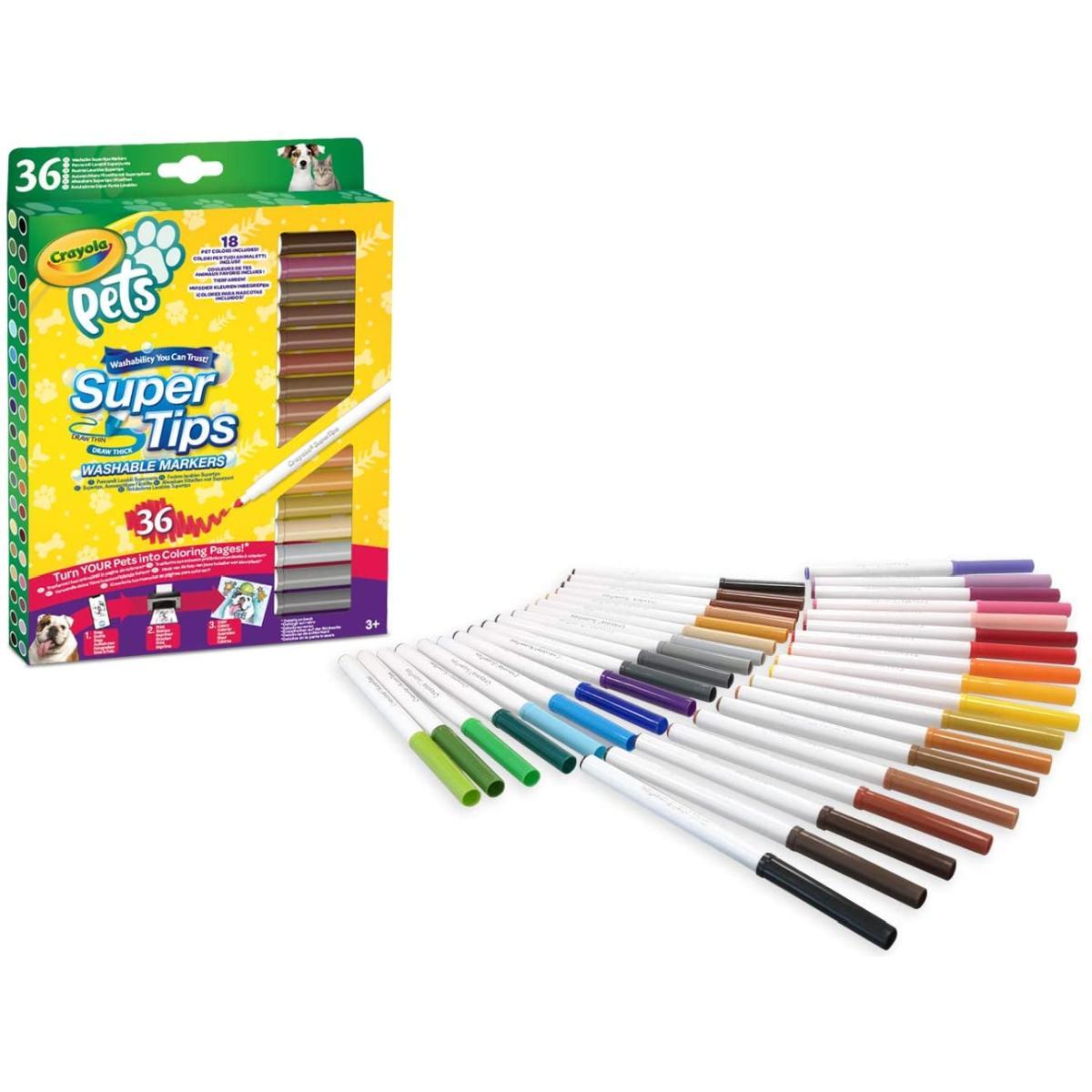 Pennarelli crayola pets - 36 pz