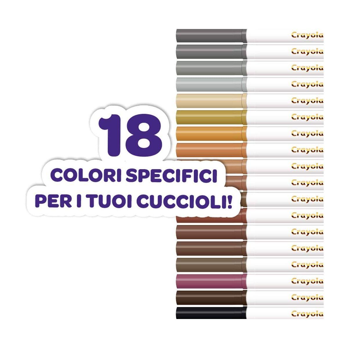 Pennarelli crayola pets - 36 pz