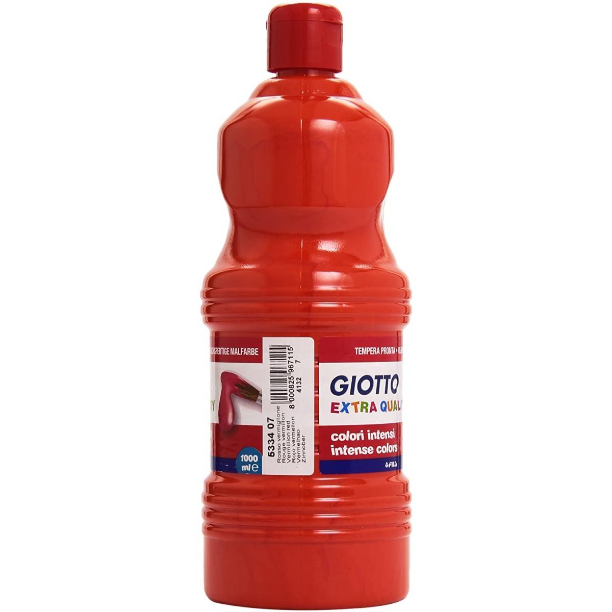 Giotto tempera pronta qualita' extra in bottiglia da 1000 ml - tempera a base d'acqua pronta all'uso