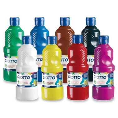 Giotto tempera pronta qualita' extra in bottiglia da 1000 ml - tempera a base d'acqua pronta all'uso