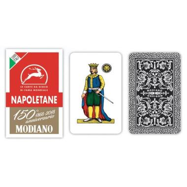 Modiano - carte napoletane rosso 150 anniversario