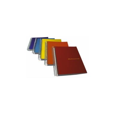 Bluekover.com university a5 - blocco spiralato a5 - 288 pagine con microperforazione per staccare la pagina e 4 fori per l'archiviazione