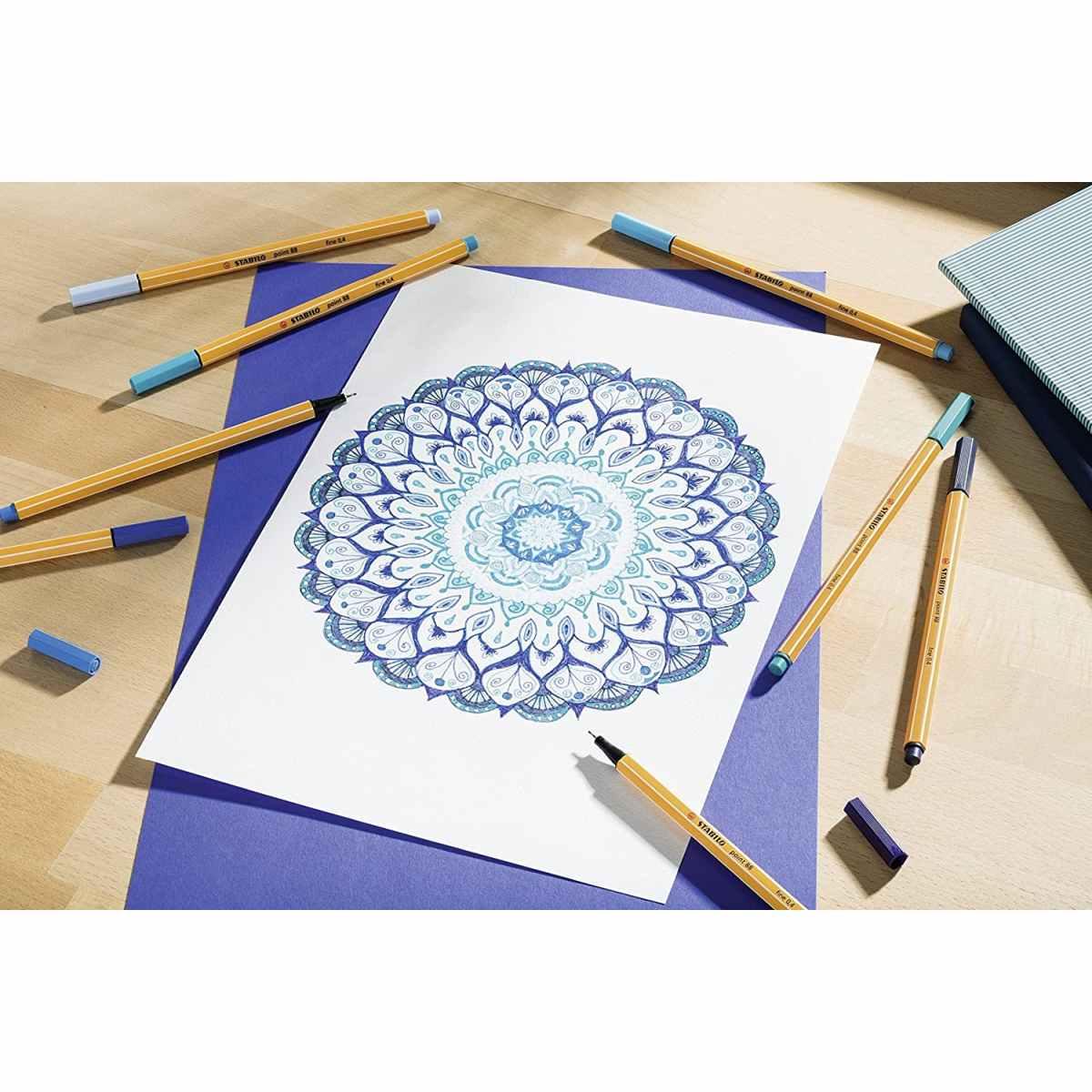 Stabilo point 88 - penna fineliner - tratto 0,4 mm -