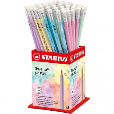 Stabilo swano pastel - matita eagonale in grafite con gommino