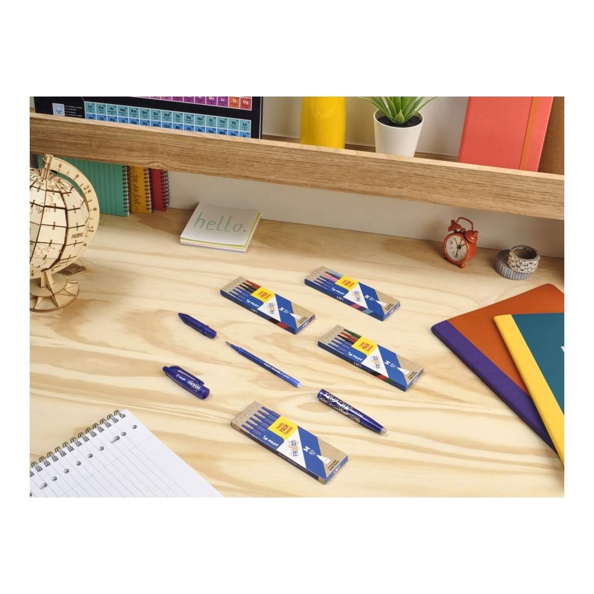 Pilot set 6 refill frixion ball & clicker