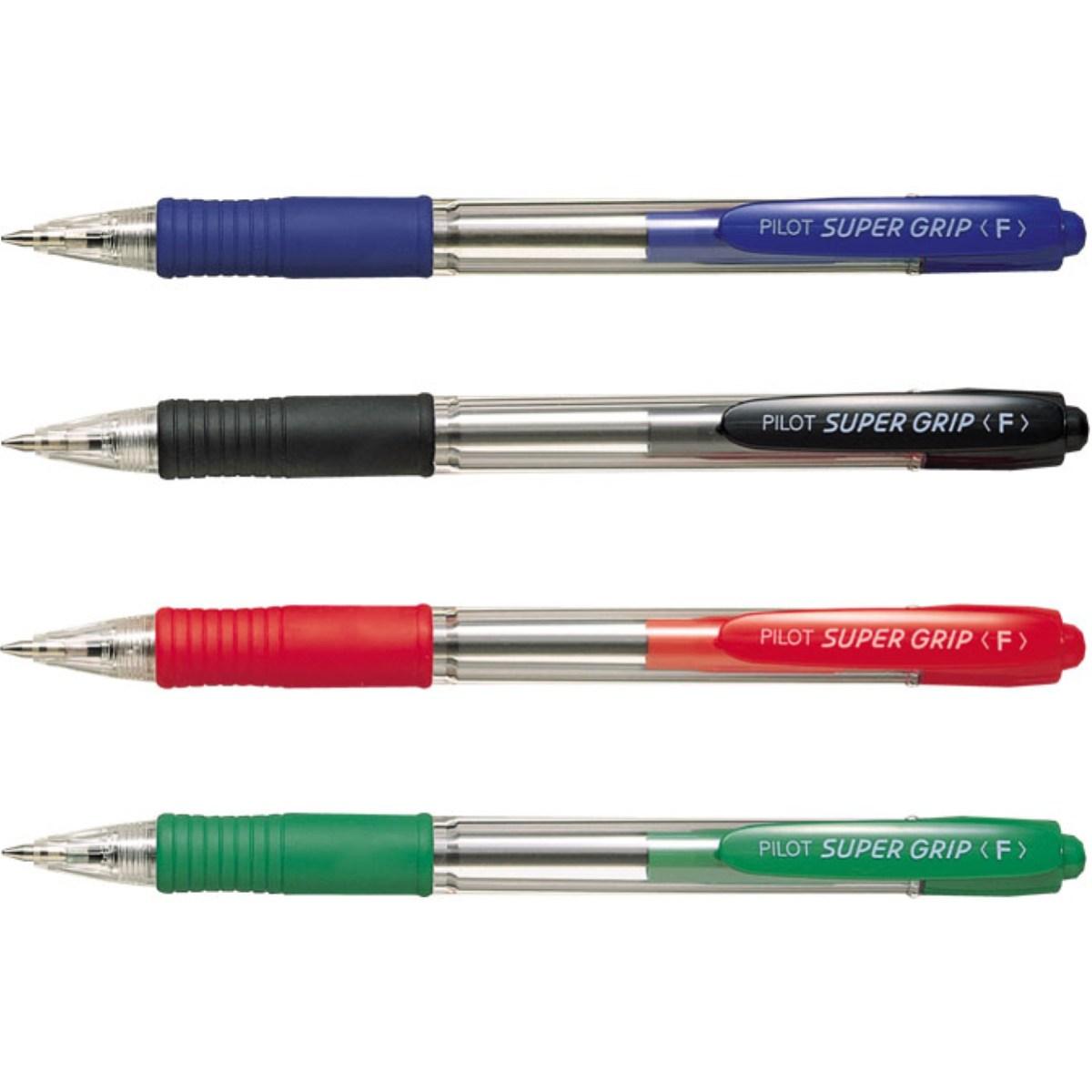 Pilot super grip - penna  a sfera  a scatto ricaricabile (rfns-gg-f/m)