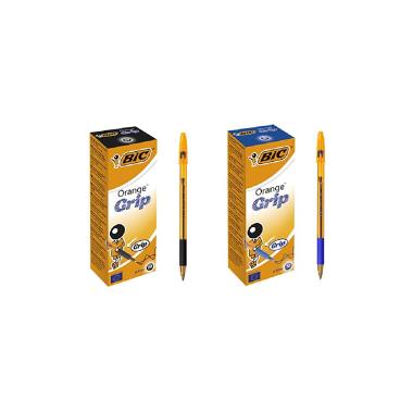 Bic orange grip - penna a sfera - punta 0,8 mm - tratto 0,30 mm