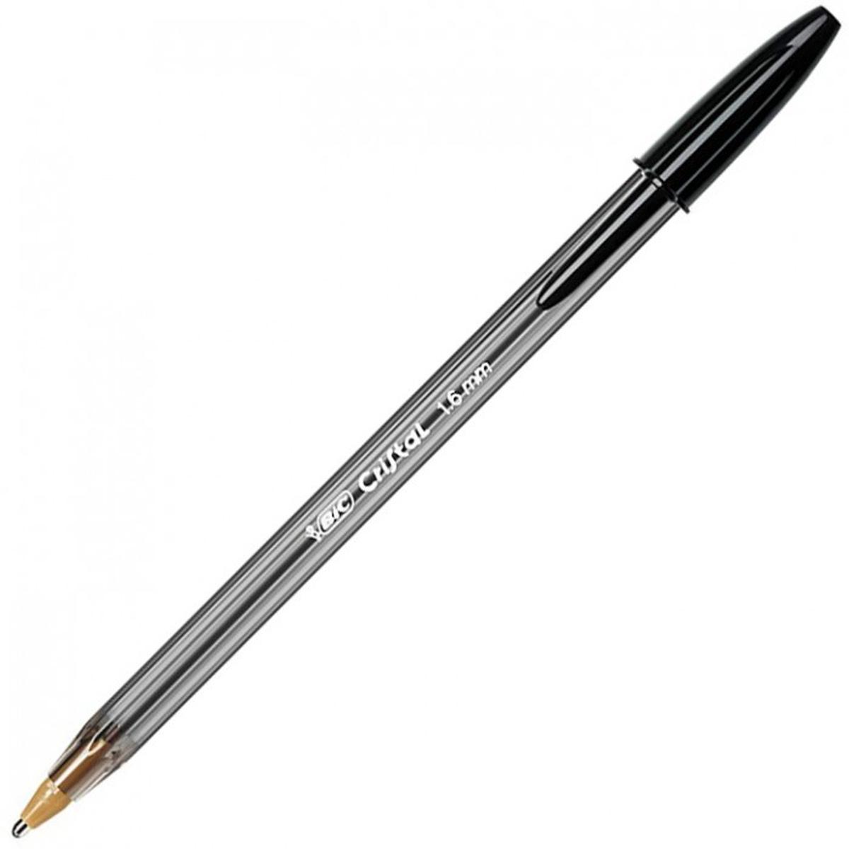 Bic cristal large - penna a sfera con cappuccio - punta 1,6 mm