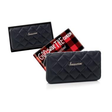Sensazioni portafoglio zipper in box - cm. 19  2,5  10
