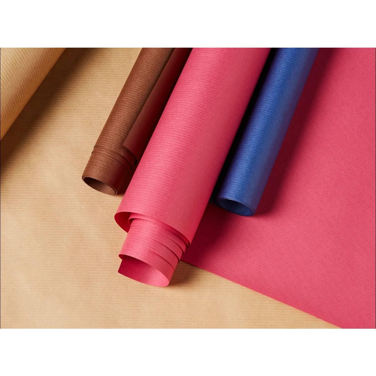 Carta kraft vergata -  70 gr - marrone - rotolo 1 x 50 mt