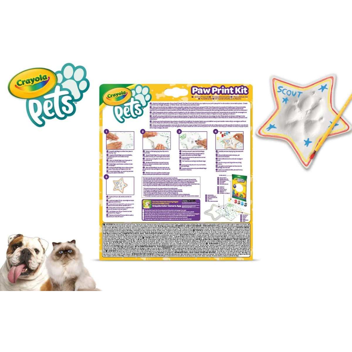 Crayola pets - set crea l'impronta - forma stella