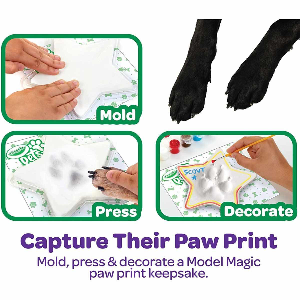 Crayola pets - set crea l'impronta - forma stella