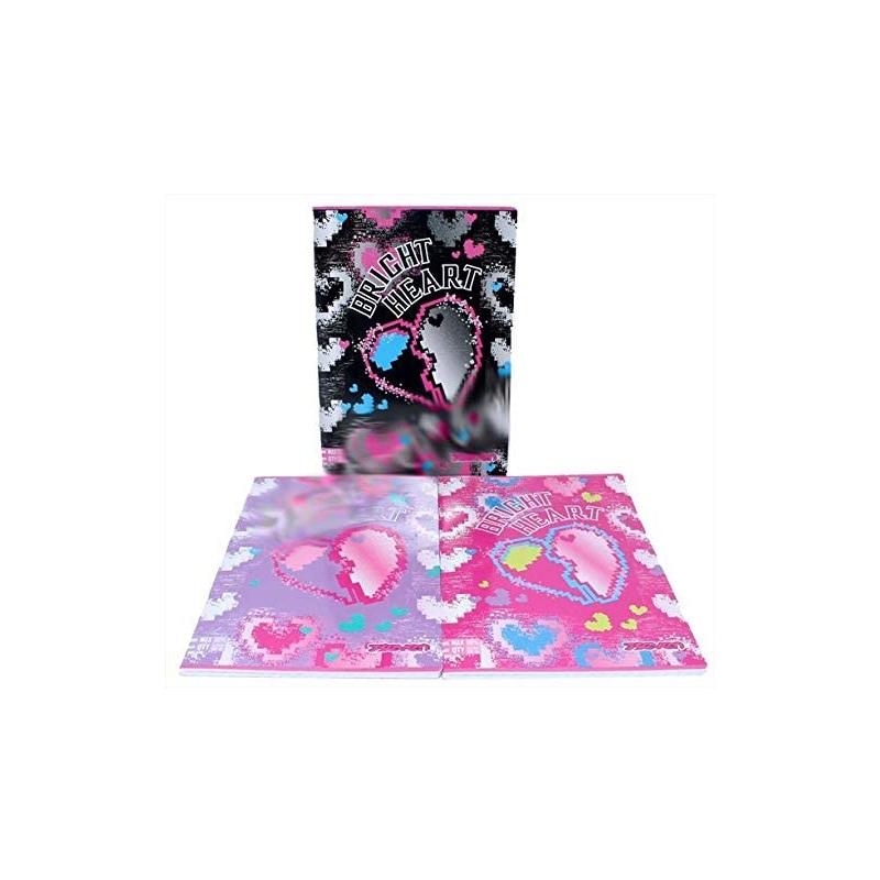 Seven quaderni a4 maxi - 96+r pagine - carta 100 gr/mq - seven brightheart